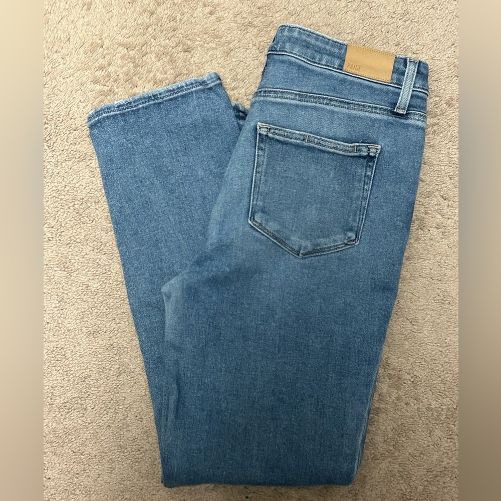 Paige Cindy straight leg jeans, cropped length, size 29 - Picture 2 of 10